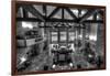 Jackson Lake Lodge Grand Tetons BW-Steve Gadomski-Framed Photographic Print