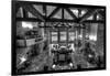 Jackson Lake Lodge Grand Tetons BW-Steve Gadomski-Framed Photographic Print