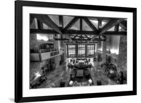 Jackson Lake Lodge Grand Tetons BW-Steve Gadomski-Framed Photographic Print