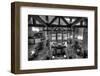 Jackson Lake Lodge Grand Tetons BW-Steve Gadomski-Framed Premium Photographic Print