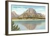 Jackson Lake, Mt. Moran Reflection-null-Framed Art Print