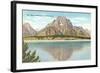 Jackson Lake, Mt. Moran Reflection-null-Framed Art Print