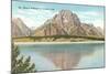 Jackson Lake, Mt. Moran Reflection-null-Mounted Art Print