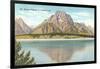 Jackson Lake, Mt. Moran Reflection-null-Framed Art Print