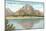 Jackson Lake, Mt. Moran Reflection-null-Mounted Art Print