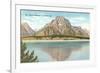 Jackson Lake, Mt. Moran Reflection-null-Framed Art Print