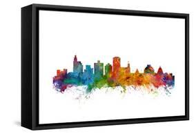 Jackson Mississippi Skyline-Michael Tompsett-Framed Stretched Canvas