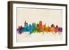 Jackson Mississippi Skyline-Michael Tompsett-Framed Art Print