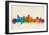 Jackson Mississippi Skyline-Michael Tompsett-Framed Art Print