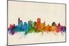 Jackson Mississippi Skyline-Michael Tompsett-Mounted Art Print