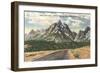 Jackson-Moran Highway, Grand Teton-null-Framed Premium Giclee Print