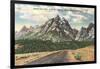 Jackson-Moran Highway, Grand Teton-null-Framed Art Print