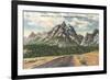 Jackson-Moran Highway, Grand Teton-null-Framed Art Print