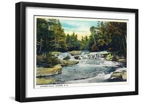 Jackson, New Hampshire, View of Jackson Falls-Lantern Press-Framed Art Print