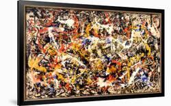 Convergence-Jackson Pollock-Framed Art Print