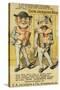 Jackson's Best Chew Advertisement, Happy Pair of Men - Petersburg, VA-Lantern Press-Stretched Canvas