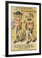 Jackson's Best Chew Advertisement, Happy Pair of Men - Petersburg, VA-Lantern Press-Framed Art Print