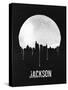 Jackson Skyline Black-null-Stretched Canvas