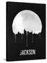 Jackson Skyline Black-null-Stretched Canvas