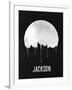 Jackson Skyline Black-null-Framed Art Print