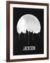 Jackson Skyline Black-null-Framed Art Print