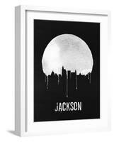 Jackson Skyline Black-null-Framed Art Print