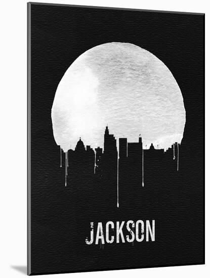 Jackson Skyline Black-null-Mounted Art Print