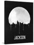 Jackson Skyline Black-null-Stretched Canvas