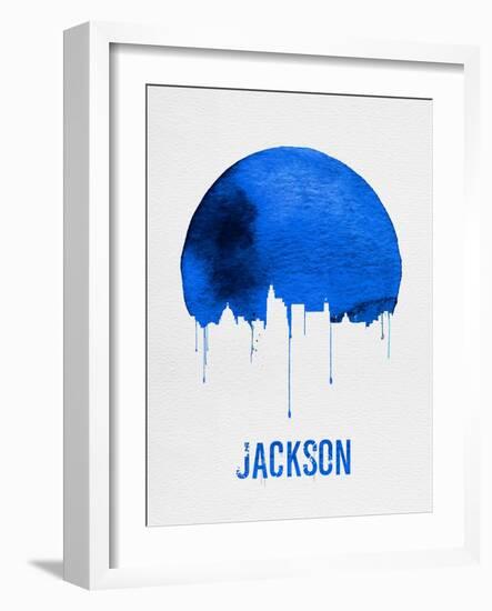 Jackson Skyline Blue-null-Framed Art Print