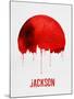 Jackson Skyline Red-null-Mounted Art Print