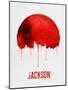 Jackson Skyline Red-null-Mounted Art Print