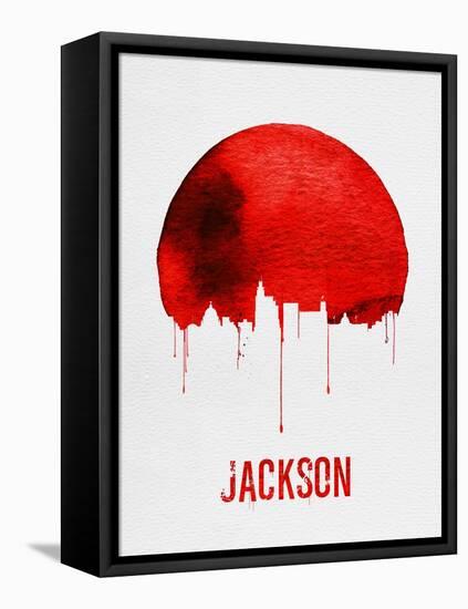 Jackson Skyline Red-null-Framed Stretched Canvas