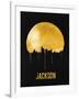 Jackson Skyline Yellow-null-Framed Art Print