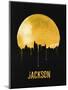 Jackson Skyline Yellow-null-Mounted Art Print