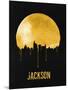 Jackson Skyline Yellow-null-Mounted Art Print