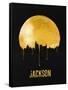 Jackson Skyline Yellow-null-Framed Stretched Canvas