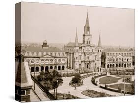 Jackson Square, New Orleans, La.-null-Stretched Canvas