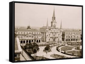 Jackson Square, New Orleans, La.-null-Framed Stretched Canvas