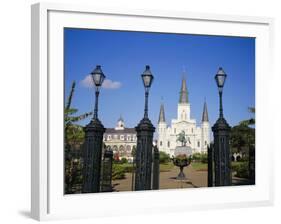 Jackson Square, New Orleans, Louisiana, USA-Charles Bowman-Framed Photographic Print