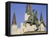 Jackson Square, St. Louis Cathedral, New Orleans, Louisiana, USA-Charles Bowman-Framed Stretched Canvas