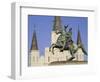 Jackson Square, St. Louis Cathedral, New Orleans, Louisiana, USA-Charles Bowman-Framed Photographic Print