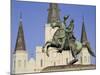 Jackson Square, St. Louis Cathedral, New Orleans, Louisiana, USA-Charles Bowman-Mounted Photographic Print