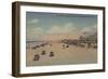 Jacksonville Beach, FL - The world's Widest Ocean Beach-Lantern Press-Framed Art Print