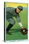 Jacksonville, FL, Jacksonville South Atlantic League, Dom Mullaney, Baseball Card-Lantern Press-Stretched Canvas