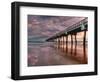 Jacksonville, Fl: Sunrise Colors the Skies at the Pier-Brad Beck-Framed Photographic Print