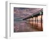 Jacksonville, Fl: Sunrise Colors the Skies at the Pier-Brad Beck-Framed Photographic Print