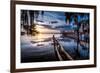 Jacksonville, Fl: Sunset Lights Up the Pier and Canoe Ramp-Brad Beck-Framed Photographic Print