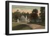 Jacksonville, FL - View of Riverside Park & Fountain-Lantern Press-Framed Art Print