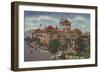 Jacksonville, Florida - Exterior View of Hotel Windsor-Lantern Press-Framed Art Print