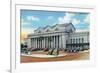 Jacksonville, Florida - Exterior View of Terminal Train Station-Lantern Press-Framed Art Print